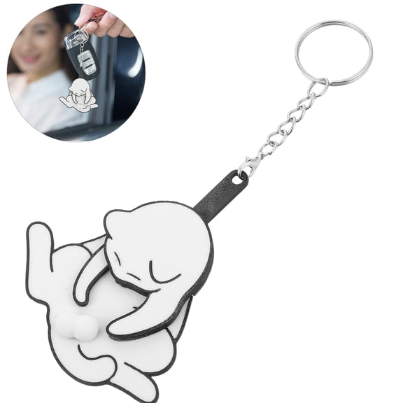 COMPUKAS Kawaii Cat Keychain Cute Plastic 1Set Hanging Accessory For Outdoor Travel And Home