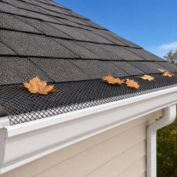 COMPUKAS Black Lightweight Gutter Guard Mesh Roll for Roof and Garden Drainage , and Easy to Install