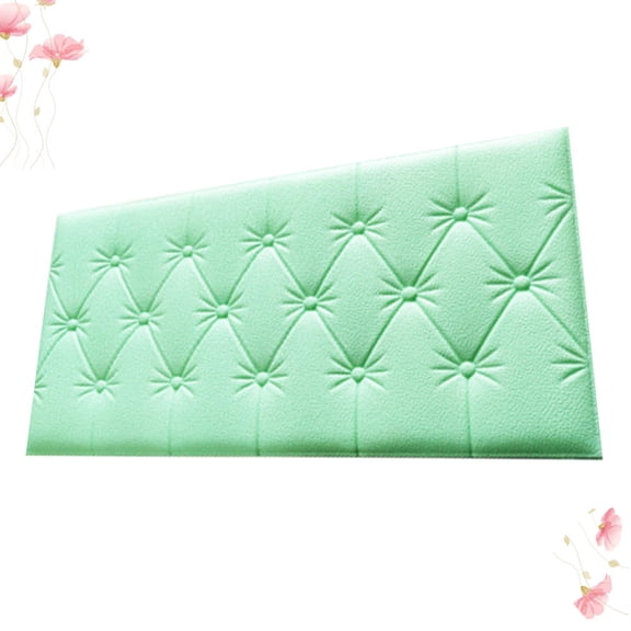 COMPUKAS Self Adhesive 3d Wall Stickers TV Background Green Xpe Panel
