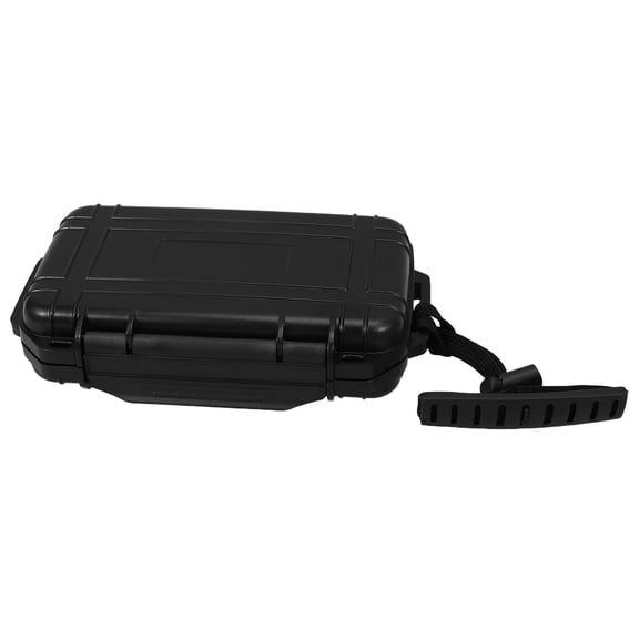 COMPUKAS Marine Dry Storage Box Black Watertight Shockproof Plastic Storage Case for Boats