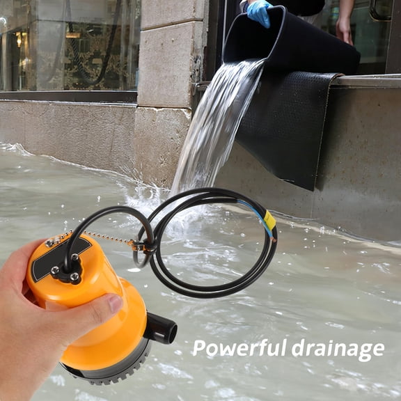 COMPUKAS Marine Submersible Bilge Pump Yellow with Quiet Operation and Rapid Water Removal System