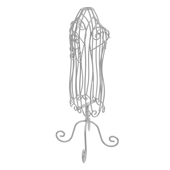 COMPUKAS Metal Apparel Display Rack Iron Wire Dress Form Saving For Home 1Set