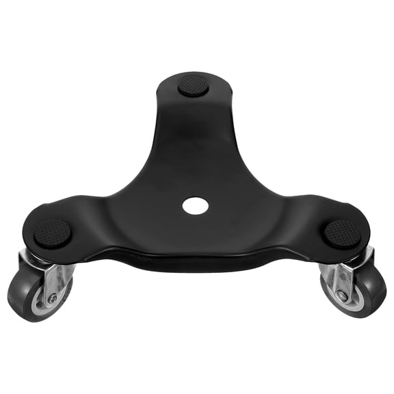 COMPUKAS Metal Furniture Mover Dolly with Black Finish and Stable Three Wheel Design for Heavy Items
