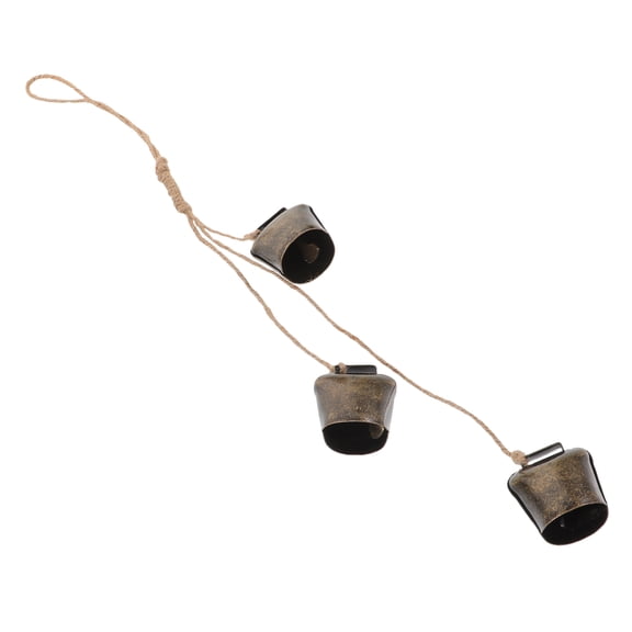 COMPUKAS Metal Vintage Bells Iron Bell Ornament Sound Producing for Decorators 1 Set