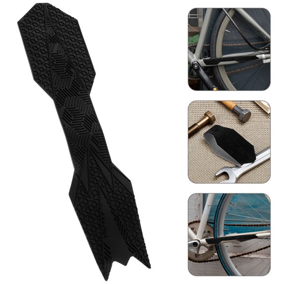 COMPUKAS Mountain Bike Frame Protection Silicone Sticker Black Durable Chainstay Cover
