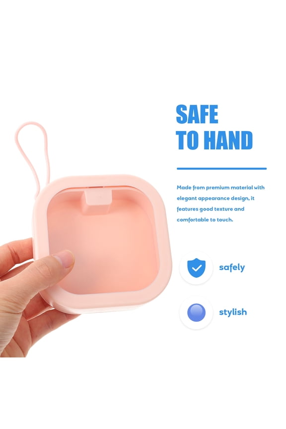 Multi-Function Pink Jewelry Case for Earrings with Clear Top for Easy Viewing