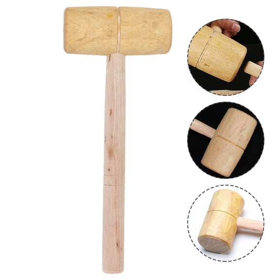 COMPUKAS MultiPurpose Wood Hammer for Leathercraft and Woodworking Home Use Durable and Compact Design