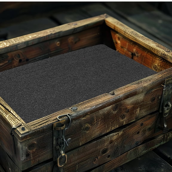 COMPUKAS Non Slip Liner Mat EPE Foam Inserts for Toolboxes and Storage Black Lightweight Durable 12 x 12 Inches
