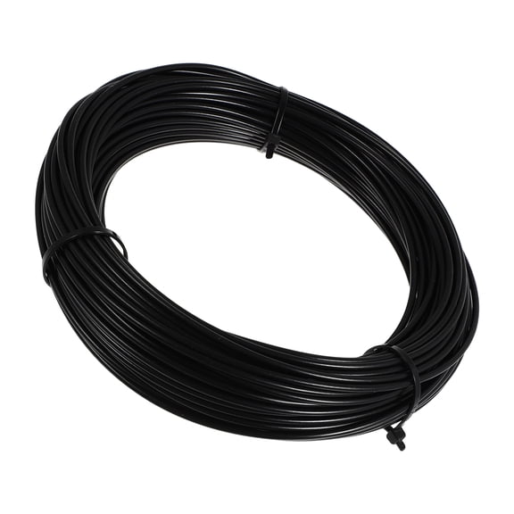 COMPUKAS Outdoor Wire Cable Black Coated Stainless Steel Rope with Weather Resistance for Hanging