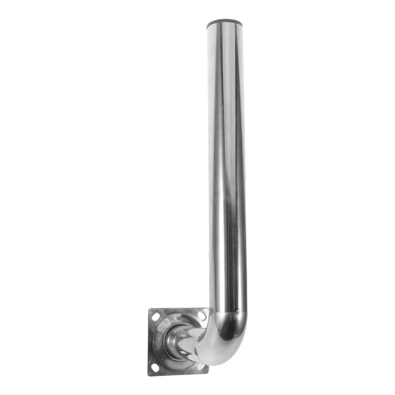 COMPUKAS Heavy Duty Stainless Steel Bridge Pole Mount Bracket for Outdoor Antenna Support and Installation