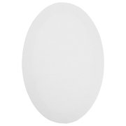COMPUKAS White Oval Linen Canvas Board, Sturdy Frame, Perfect for Oil and Acrylic