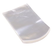 COMPUKAS PVC Heat Shrink Wrap Transparent Arc-Shaped Design for Storage Use 100Pcs