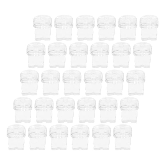 COMPUKAS 100-Pack Transparent Phone Dust Plugs, Sleek PVC Device Protectors for Smartphones and Electronics