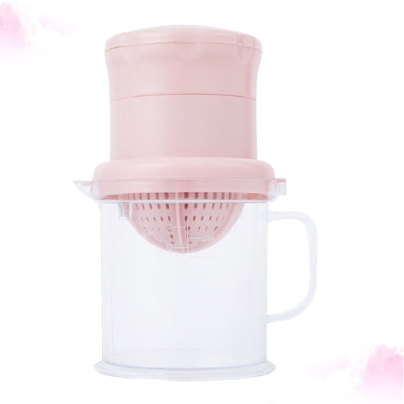 COMPUKAS Pink Hand Press Fruit Squeezer Kitchen Tool for Easy Citrus Juicing