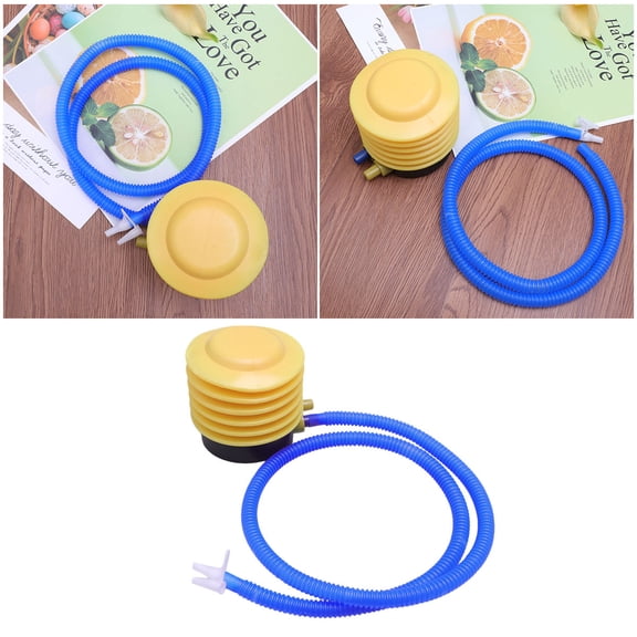 COMPUKAS Plastic Air Pump with Flexible Hose and Dual Nozzles for Easy Balloon Inflating and Inflation Tasks