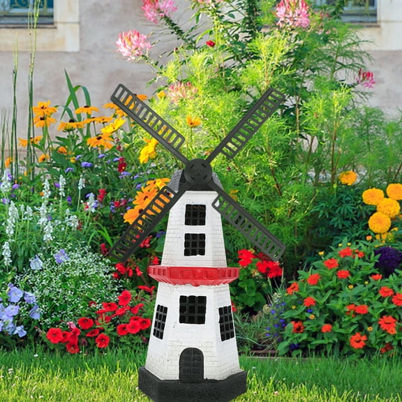 COMPUKAS 3pcs Plastic Garden Windmill Fan Blades for Outdoor Yard and Terrace