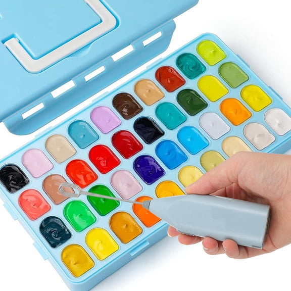 COMPUKAS Portable Electric Pigment Mixer Blue for Home Color Blending Tool