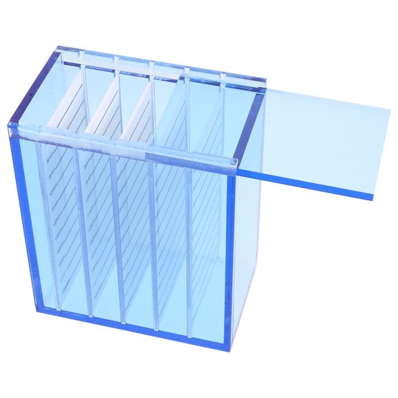 COMPUKAS Portable Multi Layer Eyelash Organizer Box Acrylic Lightweight Lash Storage Display Case
