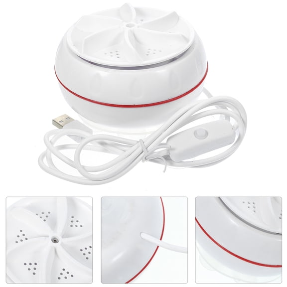 COMPUKAS Portable Compact Washing Machine for Sink Use, Lightweight ABS White, Perfect for Home, Apartments, Dorms, and Small Spaces