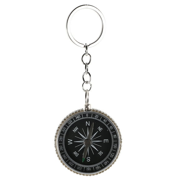 COMPUKAS Portable Waterproof Compass Keychain in with Temperature Gauge