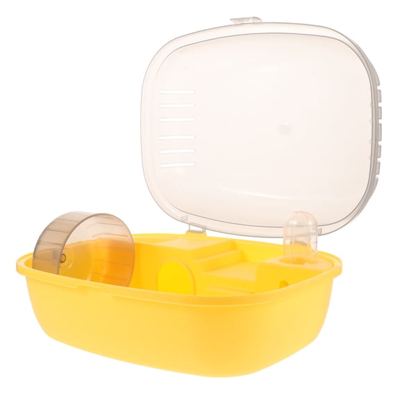 COMPUKAS Yellow Abs Squirrel and Gerbil Cage for Camping Travel Pet Owners