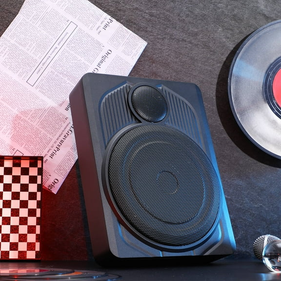 COMPUKAS Powered Subwoofer for Car Audio Compatible with Amplifiers and Car Stereo