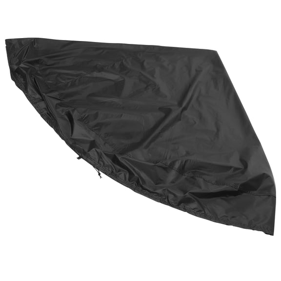 COMPUKAS Protective Cover for Trampoline Black Oxford Cloth Weather Resistant for Pool and Home