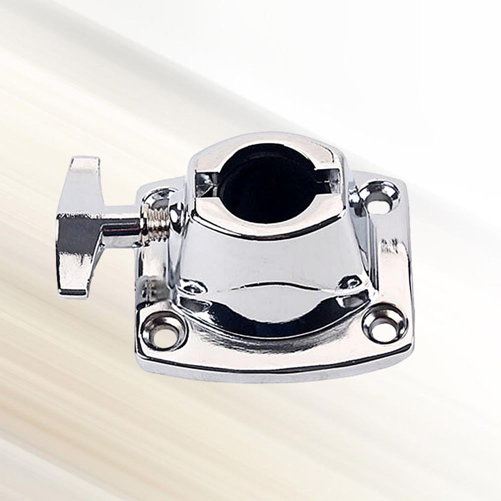 COMPUKAS Rack Tom Mount Base Metal Silver 1Pack for Secure Fixation ...