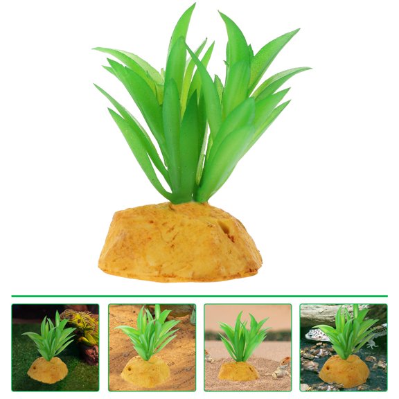 COMPUKAS Realistic Multi-Color Reptile Decoration Resin Plastic Figurine for Aquariums and Terrariums