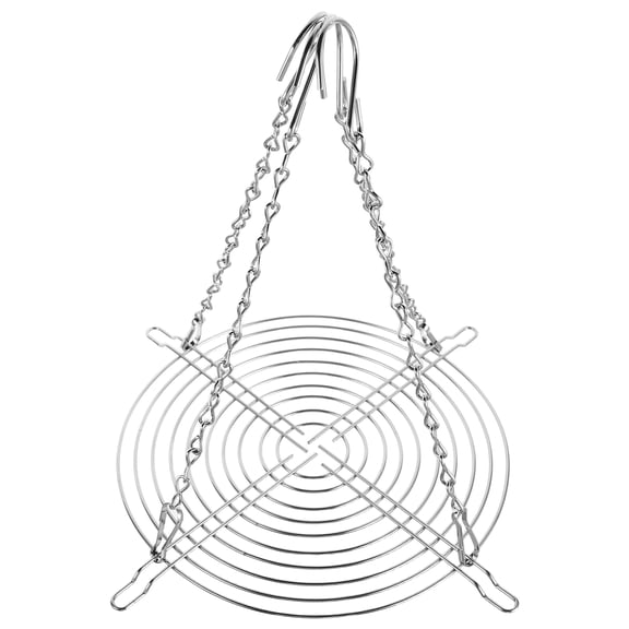 COMPUKAS Planter Insert for Large Pots Stainless Steel with Chain and Hook