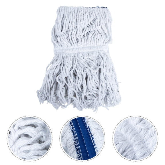 COMPUKAS Replaceable Cotton String Mop 16cm Plastic Mop Cloth Accessory