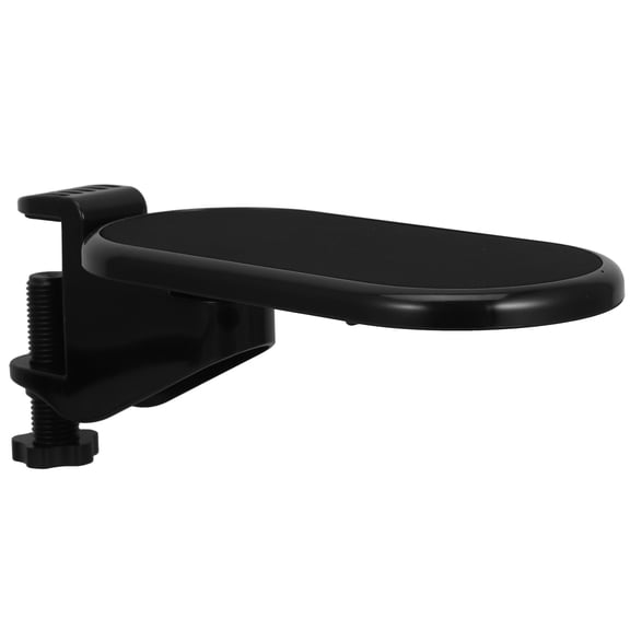 COMPUKAS Rotating Desk Arm Rest for Computer, Black Eva Plastic Wrist Support