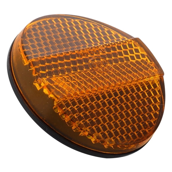 COMPUKAS Round Orange Reflector for and Motorcycle Rear Safety, High Visibility Warning Light