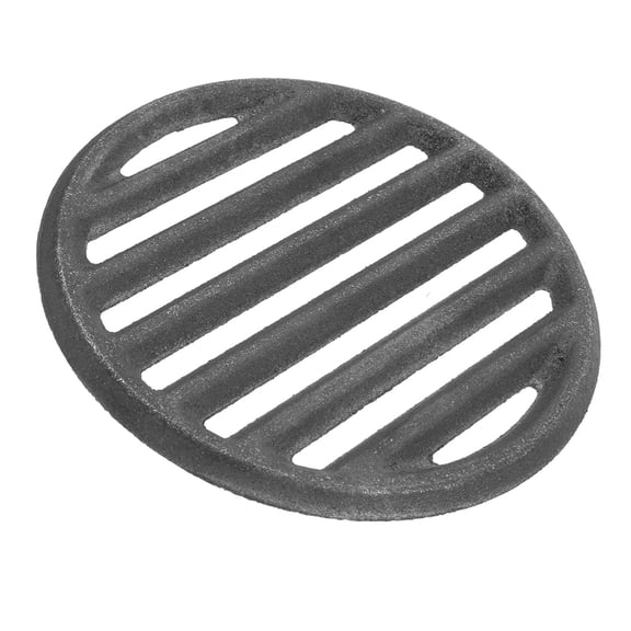 COMPUKAS Round Outdoor Grill Plate - Iron Grill Grates Dark Grey for Camping 1Set