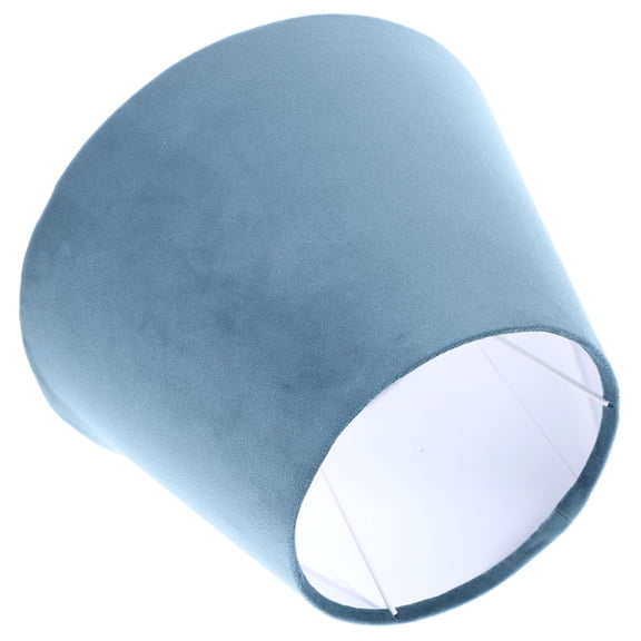COMPUKAS Rustic Blue Fabric Lamp Shade for Table and Floor Lamps Warm Ambient Light