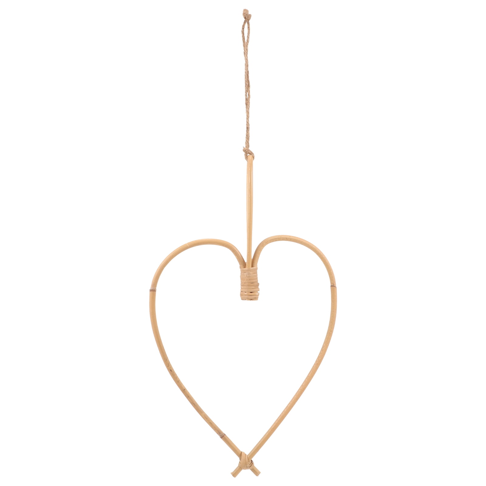 Solar Rattan Heart COMPUKAS Rustic Heart Wall Decor Rattan Hearts Wall Hanging 1Pack for ...