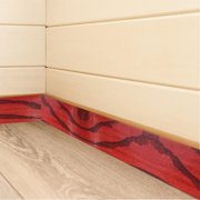 COMPUKAS Flexible Self-Adhesive Wood Trim Skirting Board Tape for Wall Base Molding and Home Decoration