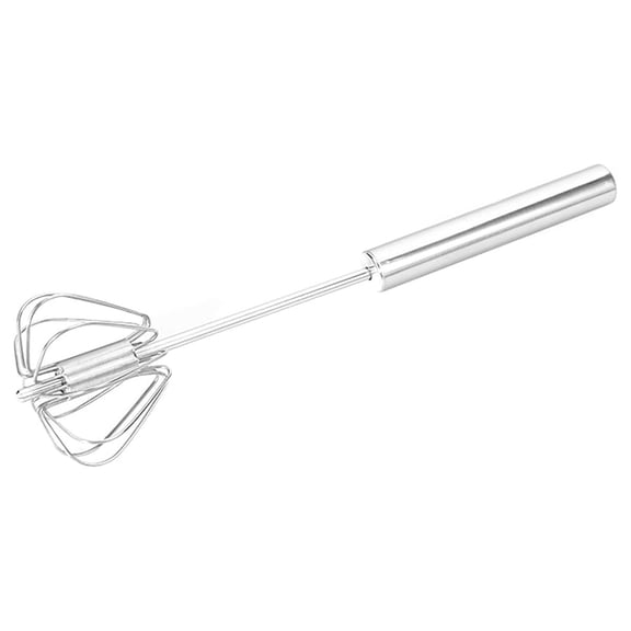 COMPUKAS Semi Automatic Stainless Steel Eggbeater for Kitchen Use with Comfortable Grip and Even Beating