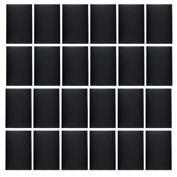 COMPUKAS Set of 50 Erasable Black Board Labels Black Adhesive for Beverage Bottles DIY
