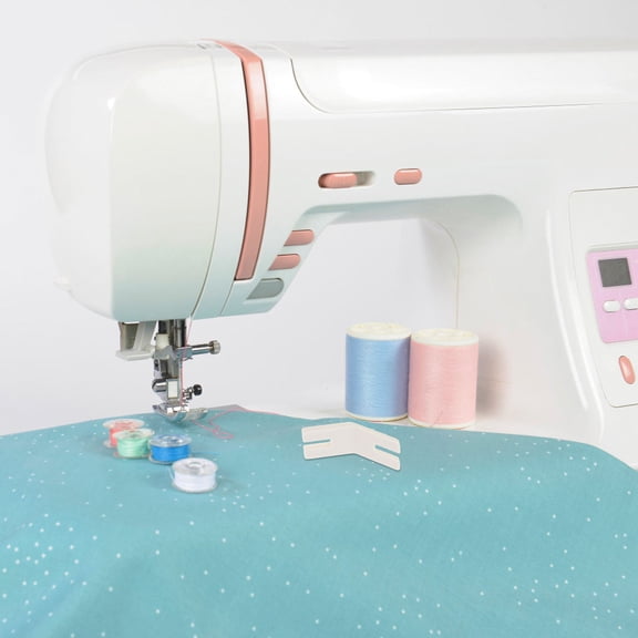 COMPUKAS Sewing Machine Accessories 2Pcs White Plastic Button Plates for Beginners