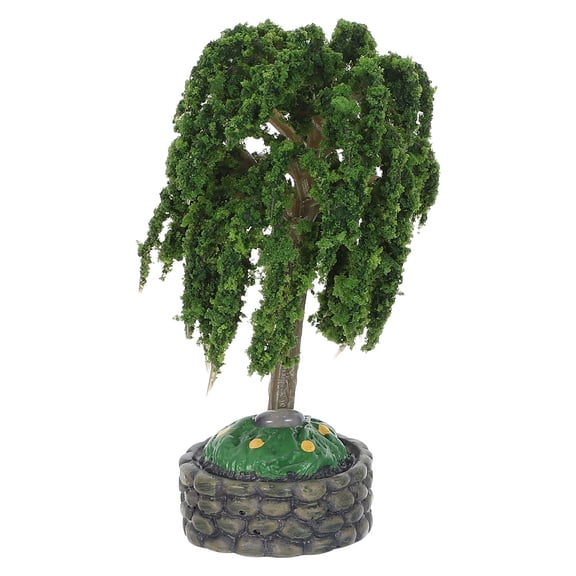 COMPUKAS Realistic Model Trees with Base for Architectural Sand Table, Diorama, Landscape, and Miniature Decoration