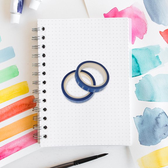 COMPUKAS Sky Scrapbooking Tape, Decorative Washi Tape for Planner, Journal, Calendar Schedule Highlighting, No-Damage