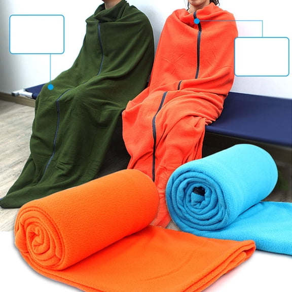 COMPUKAS Sleeping Bag for Adults Orange Multifunctional Design with Breathable Zipper for Outdoor Adventures