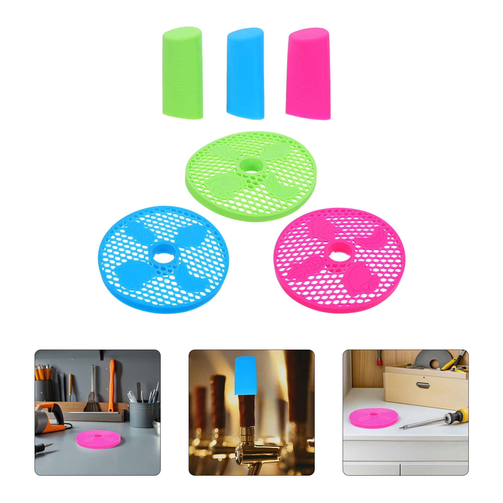 COMPUKAS Slushie Machine Handle Sleeve and Silicone Drip Tray Insert ...