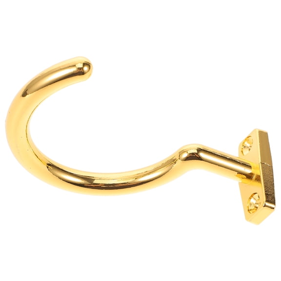 COMPUKAS Iron Billiards Cue Holder with Golden Hook, Indoor Pool Table Accessory, Wall Mount Rack, 1 Set