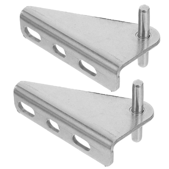 COMPUKAS 2-Pack Stainless Steel Freezer Door Hinges Replacement Compatible with Triangle Refrigerator and Freezer Hardware
