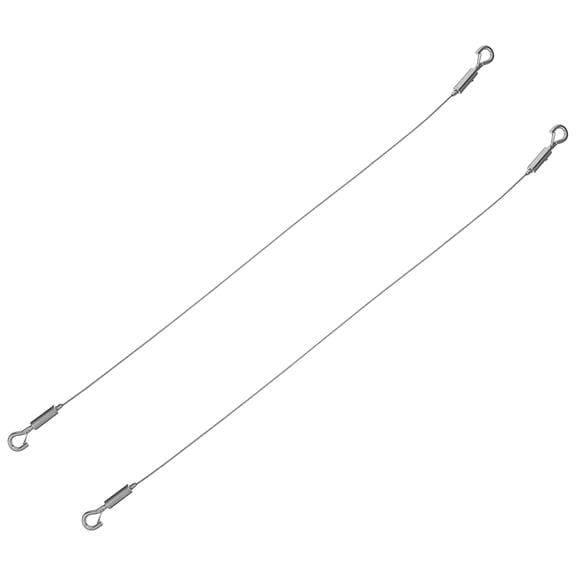 COMPUKAS 2pcs Stainless Steel Picture Hanging Wire Rope Ceiling Grid Hanger