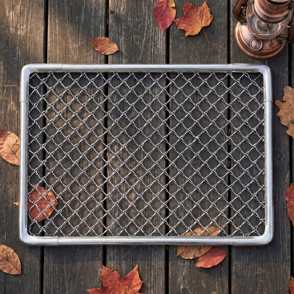 COMPUKAS Steel Wire Entrance Door Floor Mat for Home with Heavy Duty Mud Scraper and Weather Resistant Design