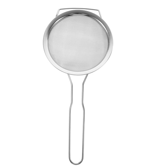 COMPUKAS 8-Inch Stainless Steel Fine Mesh Strainer, Kitchen Sieve for Cooking, Baking, and Restaurant Use, 1 Piece