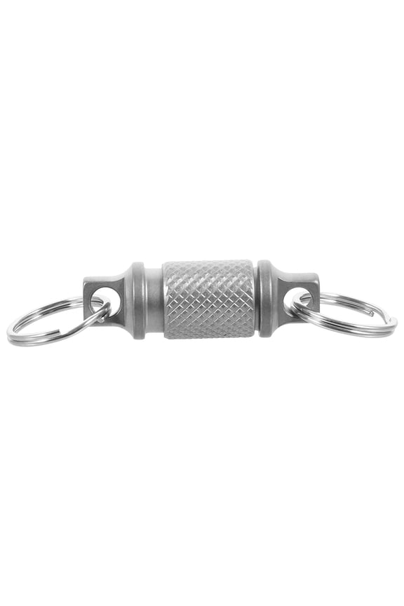 Titanium Alloy Keychain with Quick Release Swivel and Sleek Plated